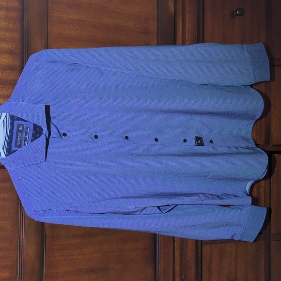 Cactus Man by Ricky Singh Shirt / Blue Button Down Top - Picture 10 of 11
